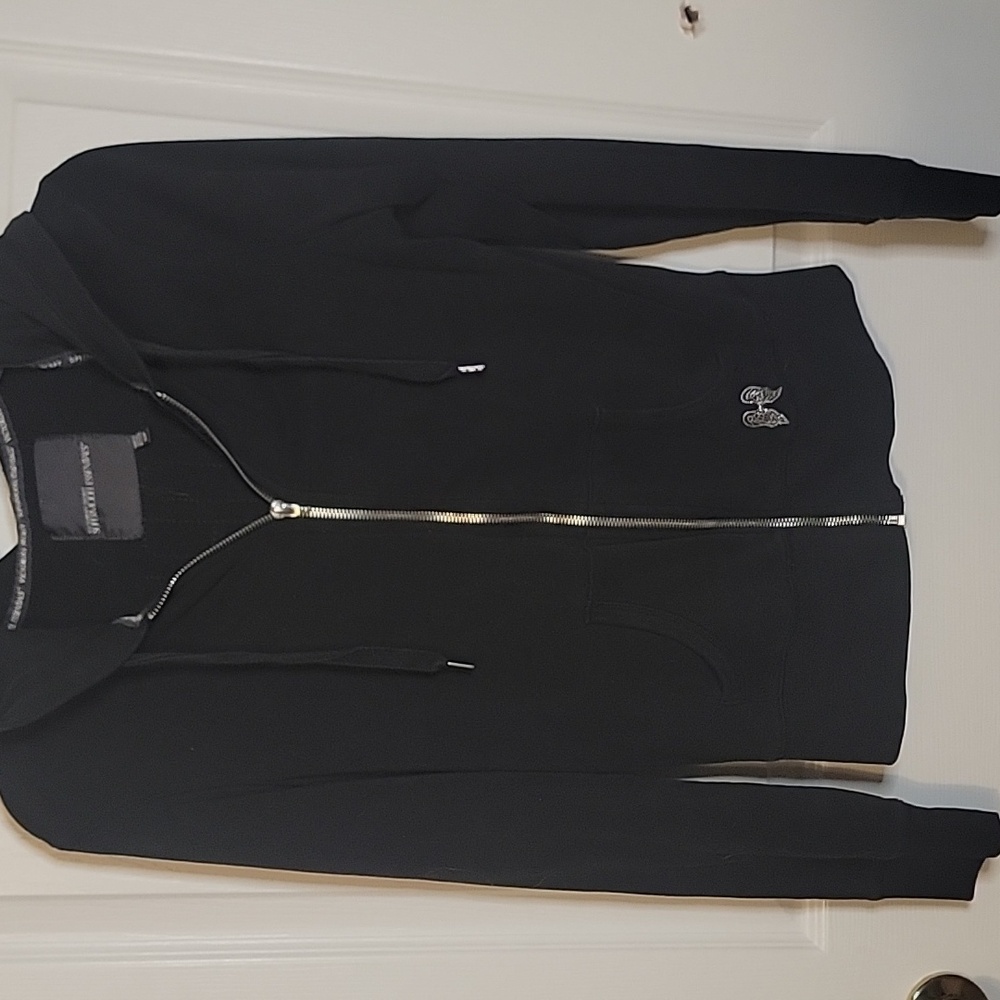 Victorias Secret S Black Zip Hoodie Sweater